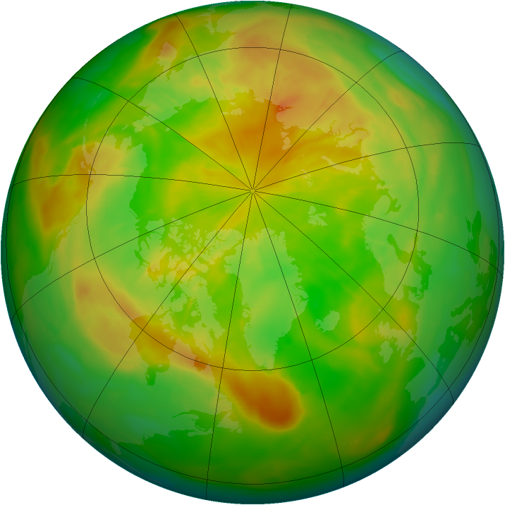 Arctic ozone map for 21 May 2009
